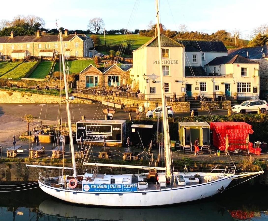 מלון Stunning Yacht Sea Lion In Charlestown Harbour, Cornwall מראה חיצוני תמונה